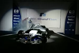 Images Dated 31st January 2003: BMW Williams F1 Launch: The BMW Williams FW25 is launched