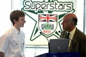Brdc Gallery: BRDC Superstars Launch: Oliver Turvey one of the fourteen Superstars and Ian Titchmarsh