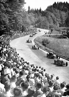 1950s F1 Gallery: Bremgarten, Berne, Switzerland. 18 May 1952: Alan Brown leads Stirling Moss, Emmanuel de Graffenried