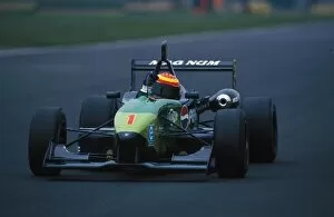 Images Dated 21st February 2001: British Formula 3 Championship: Antonio Pizzonia Manor Motorsport celebrates his win