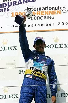 Images Dated 3rd September 2005: British Formula 3: Salvador Duran P1 Motorsport clebrates on the podium