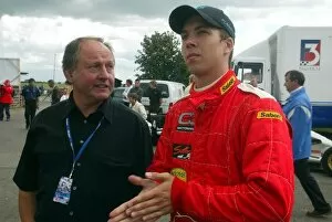Images Dated 20th June 2004: British Formula Three Championship: Jim Warren Driver Manager with Clivio Piccione Carlin Motorsport