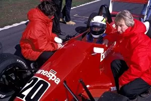 Images Dated 3rd February 2009: British Formula Three Championship: Ricardo Rosset, Team AJS with manager Richard Dutton