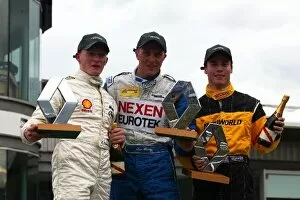 Images Dated 6th May 2003: British Formula Renault Championship: The podium: Mike Conway Fortec Motorsport