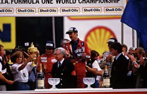 Podium Collection: British Grand Prix, Rd9, Brands Hatch, England, 13 July 1986