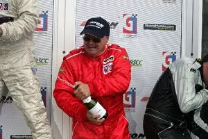 Team Mates Collection: British GT Championship: L-R: David Dove / Jim Bickley, David Dove Racing, on the podium