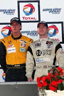 Images Dated 5th June 2006: British GT Championship: Ryan Hooker and Danny Watts Trackspeed Porsche on the podium