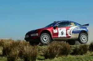 Images Dated 8th April 2002: British Rally Championship: Guy Wilks Ford Puma gets airborne