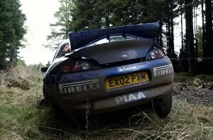 British Rally Championship: Guy Wilkss crashed Puma one mile from the end of the final stage