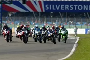 Images Dated 1st April 2003: British Superbikes Championship: Start, race 1