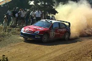 Carlos Sainz in action, Citroen Xsara WRC, Acropolis Rally 2003. Photo: McKlein / LAT