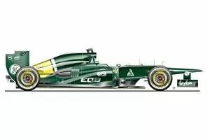Whole Car Gallery: Caterham CT-01 side view: MOTORSPORT IMAGES: Caterham CT-01 side view