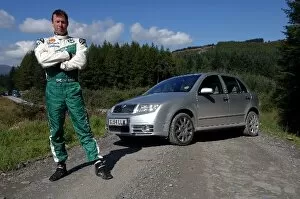 Images Dated 8th September 2005: Colin McRae Tests for Skoda: Colin McRae a Skoda Fabia. McRae tested a Skoda Fabia WRC before