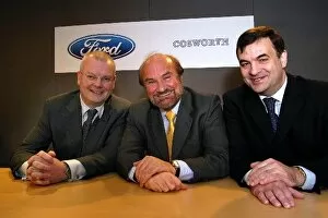 Images Dated 17th November 2004: Cosworth Press Conference: Richard Parry-Jones Ford, Kevin Kalkhoven New Cosworth Owner