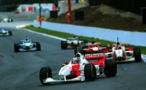 Images Dated 25th August 1996: COULTHARD AND HAKINEN IN MCLAREN MERCEDES AT SPA