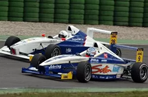 Formula Bmw Adac Championship Collection: Dominik Jackson (GBR), Muecke Motorsport, and Davide Rigon (ITA), Team Lauderbach Motorsport