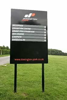 Donnington Gallery: Donington Park Track Feature: Sign: Donington Park Track Feature, Donington Park, England