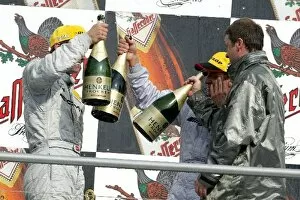 Images Dated 5th October 2003: DTM: 3rd place Marcel Fassler, AMG Mercedes-Benz, race winner Jean Alesi