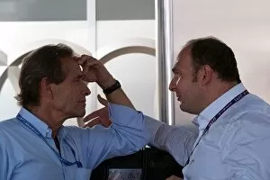 Images Dated 22nd July 2006: DTM: L-R: Jacky Ickx talking with Colin Kolles, Teamchief Futurecom TME and Midland F1