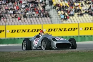 Images Dated 25th October 2009: DTM: Niki Lauda drives a 1950s Mercedes F1 car