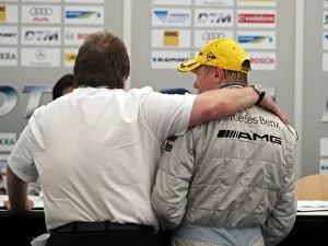 Touring Car Gallery: DTM: Norbert Haug, Mercedes-Benz Sporting Director, and Mika Hakkinen AMG-Mercedes