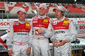 Team Mates Collection: DTM: Pole: Martin Tomczyk Audi Sport Team Abt Sportsline Red Bull Audi, centre