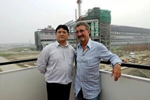 Team Collection: Eddie Jordan Visits Shanghai