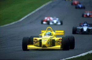 European F3000 Championship: Series leader Felipe Massa had a coming together with Alex Piccolo on the penultimate lap