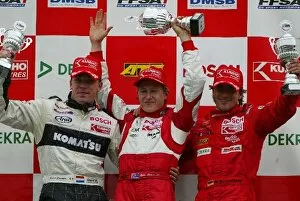 Images Dated 26th April 2003: European Formula Three Championship: L to R: Robert Doornbos, Ryan Briscoe and Markus Winkelhock