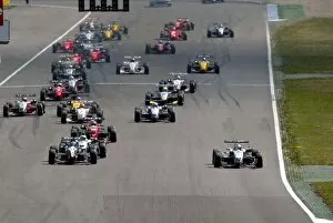 Images Dated 17th April 2004: Euroseries F3 Championship: The start of race 1 with Alexandre Premat ASM F3 in the lead