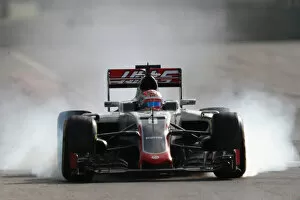 Images Dated 19th June 2016: f1, formula 1, formula one, action, smoke, tyre”