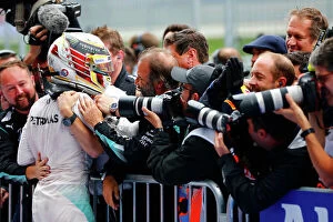 Images Dated 3rd July 2016: F1 Formula 1 Formula One Portrait Helmets Finish