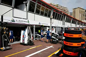 Images Dated 25th May 2016: f1 formula 1 formula one tyres pit lane atmosphere