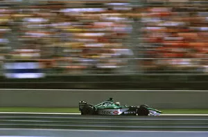 Images Dated 19th May 2000: F1 Spanish GP-Eddie Irvine in Jaguar-Race action