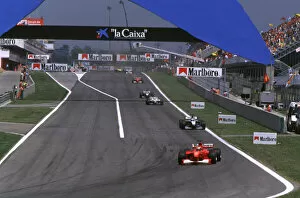 Images Dated 19th May 2000: F1 Spanish GP-Michael Schumacher is race leader
