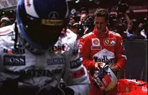 Images Dated 10th May 2000: F1Spanish Grand Prix-Mika Hakkinen&Michael Schumacher