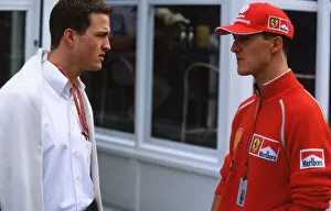 Images Dated 10th May 2000: F1Spanish Grand Prix-Portrait of the Schumacher brothers