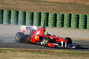 Engine Collection: Felipe Massa Motorschaden am 3. Testtag in Valencia 2011