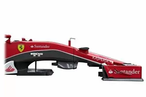 Images Dated 4th December 2018: Ferrari F14 T side view, wheel and suspension removed to show step in chassis