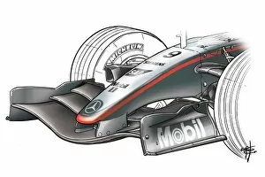 Aerodynamic Collection: Ferrari F2004M 2005 exhaust comparison to Sauber C24: MOTORSPORT IMAGES