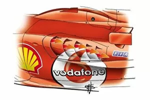 Left Side Gallery: Ferrari F2005 additional sidepod cooling gills: MOTORSPORT IMAGES