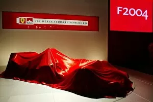 Images Dated 26th January 2004: Ferrari Launch: Ferrari F2004 Launch, Maranello, Italy, 26 January 2004