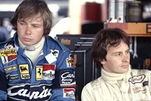 Images Dated 22nd August 2013: Ferrari team mates Didier Pironi and Gilles: 1981 Formula One World Championship