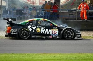 Images Dated 6th October 2002: Fia GT Championship: David Warnock Lister Storm was put out of the race with engine failure