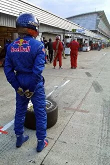 Images Dated 6th May 2002: FIA GT Championship: Dieter Quester RWS Motorsport waits for his teams scheduled pit stop
