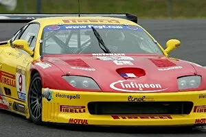 Fia Gt Championship Gallery: FIA GT Championship: Fabio Babini / Philip Peter JMB Racing Ferrari 550 Maranello
