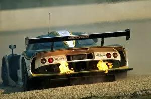 Flame Gallery: FIA GT Championship: Luca Badoer and Mimmo Schiatterella Lotus Elise GT1 retired with engine