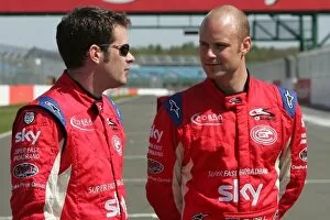 Images Dated 23rd April 2009: FIA GT Championship Preview: L-R Andrew Kirkaldy and Rob Bell CRS Racing Team