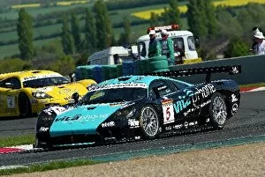 Images Dated 3rd May 2004: FIA GT Championship: Race winner Michael Bartels, Vitaphone Saleen S7-R