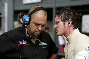 Images Dated 23rd June 2007: FIA GT3 Championship: Gunnar Jeanette, Ford Mustang FR500GT, right, chats to an engineer